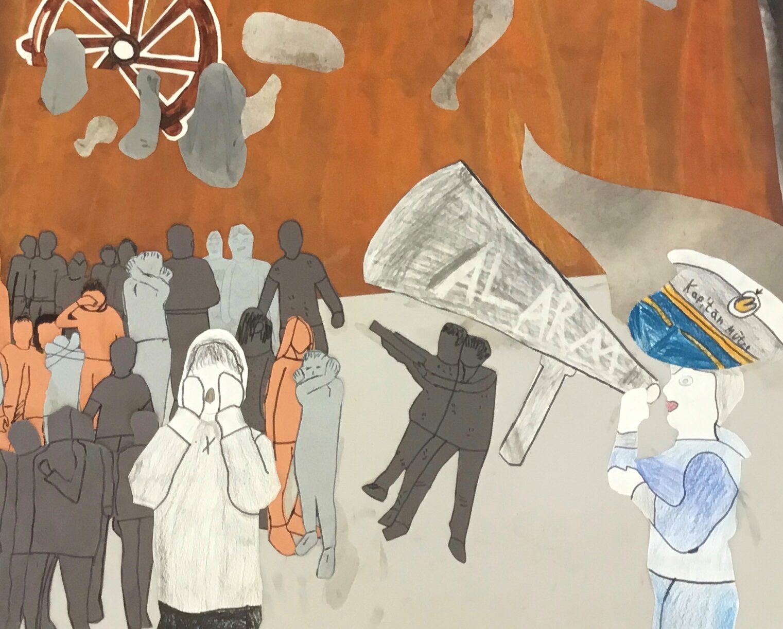 Graphothek Berlin - Feuer! Schnell zum Vorderdeck!