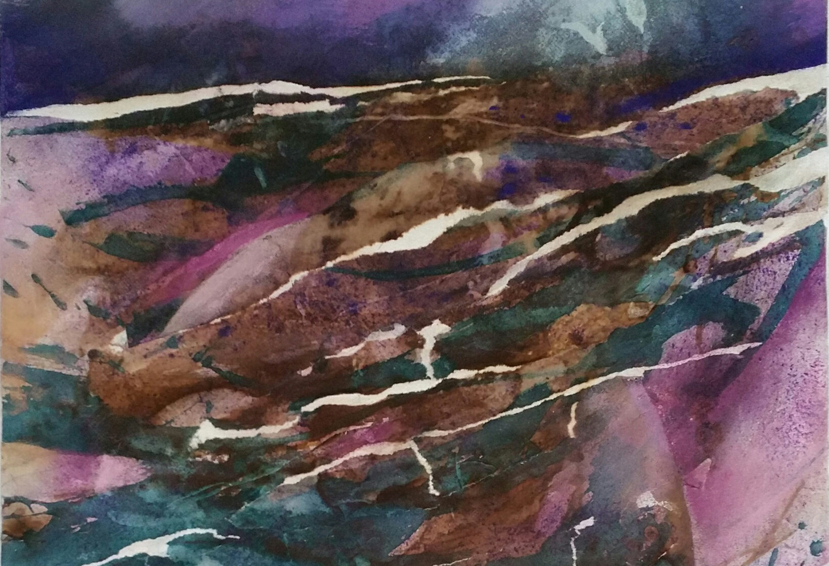 Graphothek Berlin - Verwirrtes Oval_2020_50x65cm_Collage_Pastell