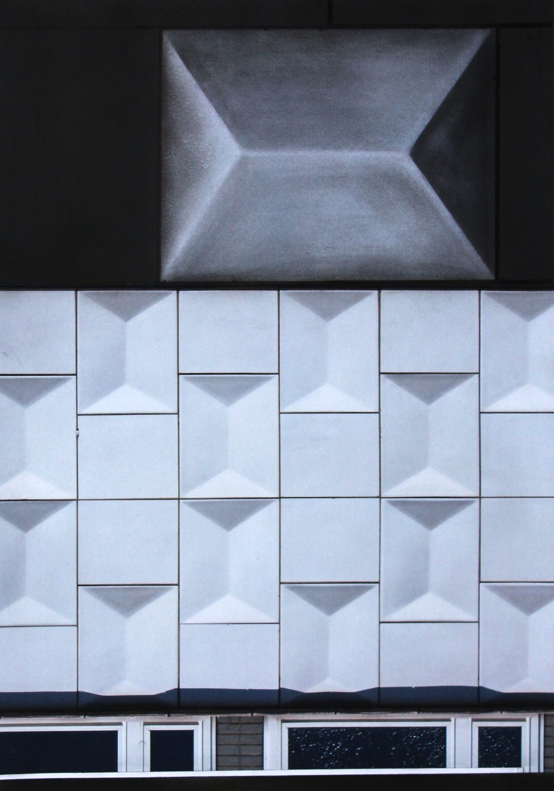 Graphothek Berlin - Ines Doleschal_Transient City No.6_2018_Fotocollage, Fotomaterial, Kohle, Acryl, Papierfilz